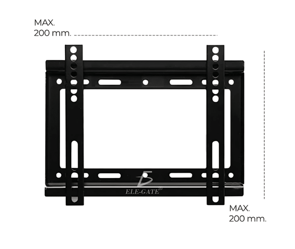 Soporte metálico fijo para pantalla de 14 a 42 pulgadas, soporta máximo 25kg / hold.55 - Mishop Mexico