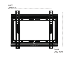 Soporte metálico fijo para pantalla de 14 a 42 pulgadas, soporta máximo 25kg / hold.55 - Mishop Mexico