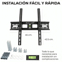 Soporte metálico fijo para pantalla de 26 a 60 pulgadas, soporta máximo 50kg / hold.34 - Mishop Mexico
