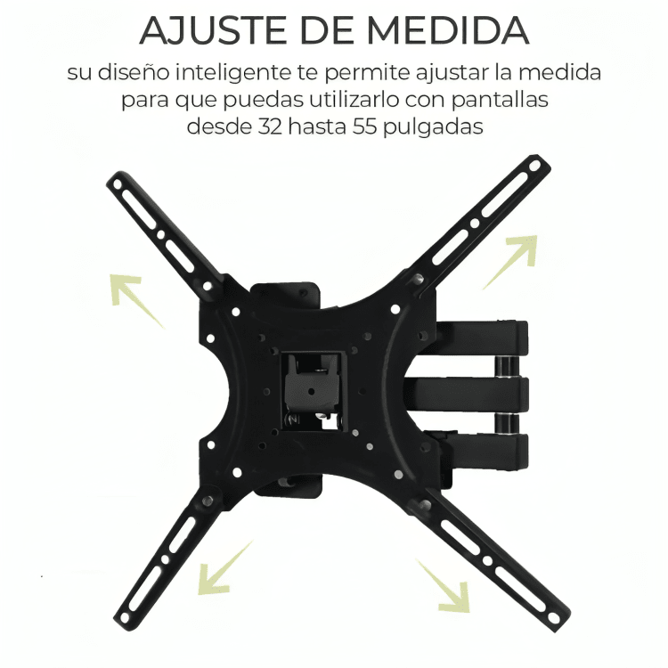 Soporte metálico movible de brazo para pantalla de 32 a 55 pulgadas, soporta máximo 27kg / hold.56 - Mishop Mexico
