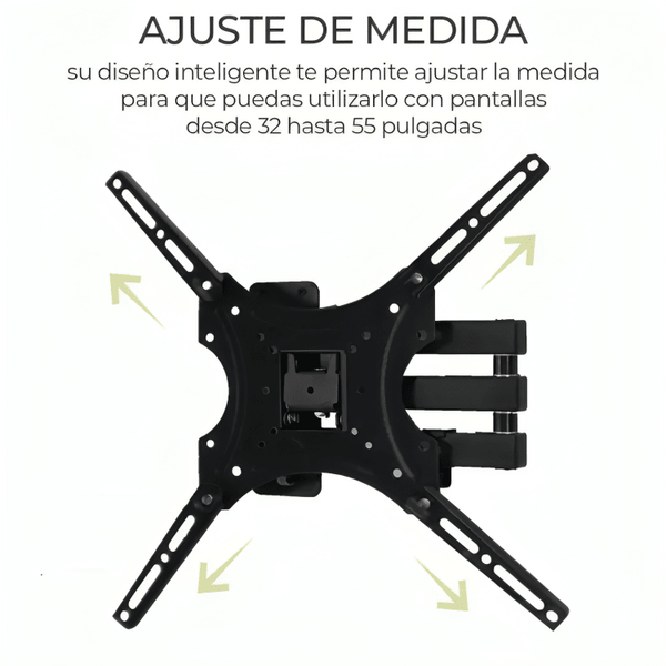 Soporte metálico movible de brazo para pantalla de 32 a 55 pulgadas, soporta máximo 27kg / hold.56 - Mishop Mexico