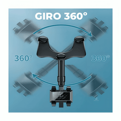 Soporte universal de celular con brazo sujetador para espejo retrovisor, ajustable y rotable hasta en 90 grados / hold.72 - Mishop Mexico