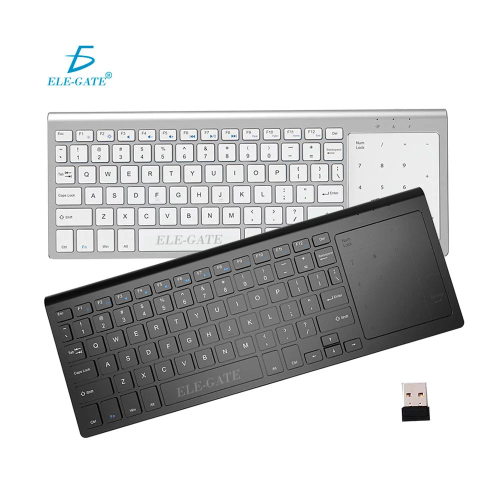 Teclado inalámbrico, con conexión bluetooth + touchpad numérico, variedad - TC.K136.P - Mishop Mexico Imagen principal del producto