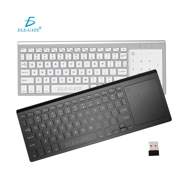 Teclado inalámbrico, con conexión bluetooth + touchpad numérico, variedad - TC.K136.P - Mishop Mexico