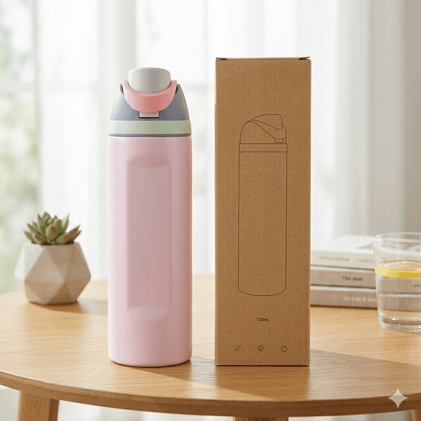 Termo con capacidad de 720ML, de acero inoxidable y manntiene 24h frio y 8h caliente - CL - TE720 - Mishop Mexico