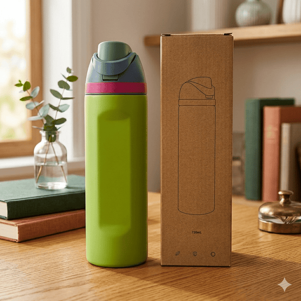 Termo con capacidad de 720ML, de acero inoxidable y manntiene 24h frio y 8h caliente - CL - TE720 - Mishop Mexico