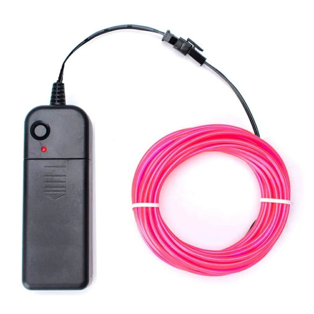 Tira de luz led decorativa tipo hilo de 2.5 metros en tonos neón, variedad de colores - bt - xg - 2.5m - Mishop Mexico Imagen principal del producto