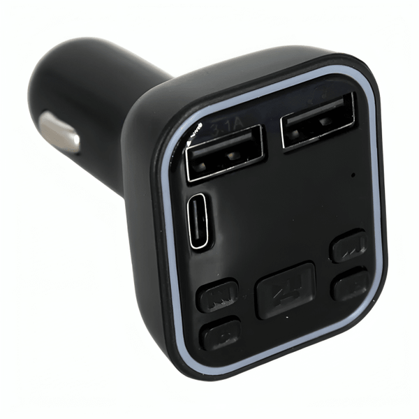 Transmisor bluetooth fm multifuncional para carro automóvil con pantalla digital, luz led rbg + 2 puertos usb y ranura para tf / xo - 8171 - Mishop Mexico