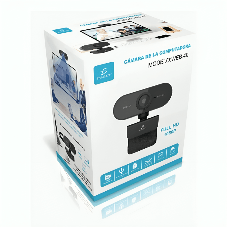 Webcam usb para computadora 1080p hd con micrófono web.49 - Mishop Mexico