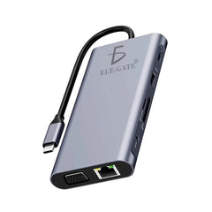 Convertidor hub tipo c multifuncional portátil 11 en 1 con diversas conexiones - wi.181