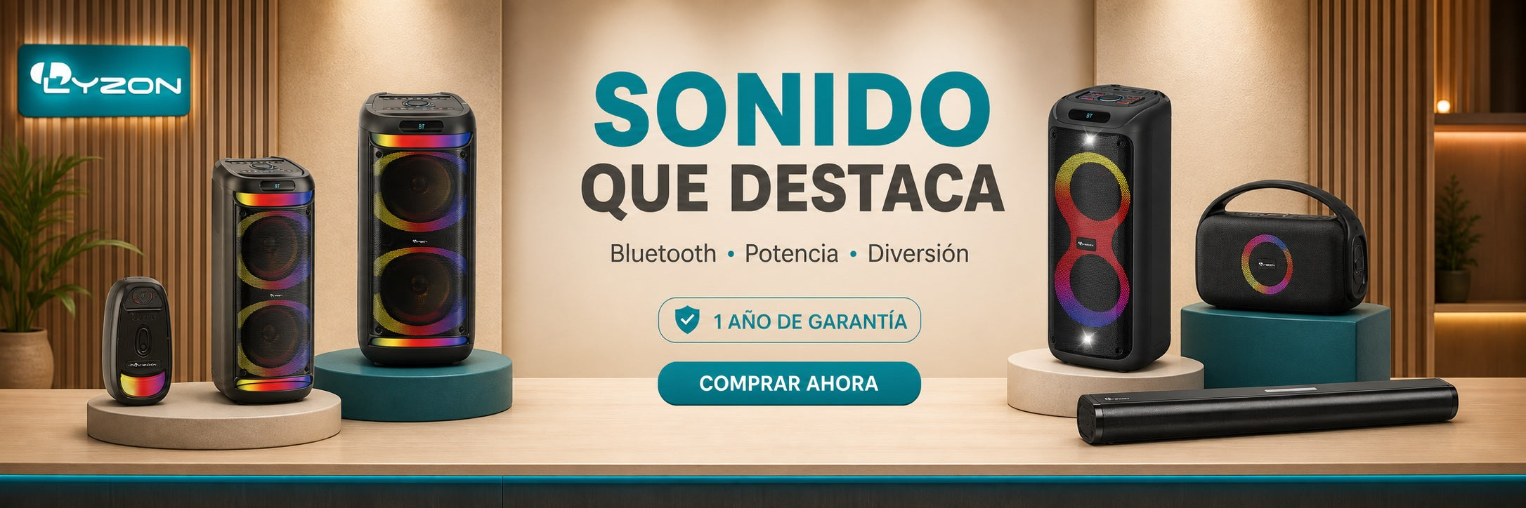 Bocinas Bluetooth LYZON para mayoreo