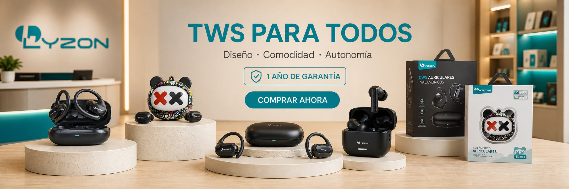 Audífonos TWS LYZON para mayoreo